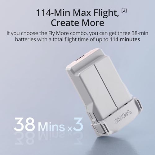 DJI Mini 3 (DJI RC), Lightweight 3x Mechanical Gimbal Drones with Camera for Adults 4K, 38-min Flight Time, up to 32800ft (10km) Video Transmission, Vertical Shooting, GPS Auto Return Integrated