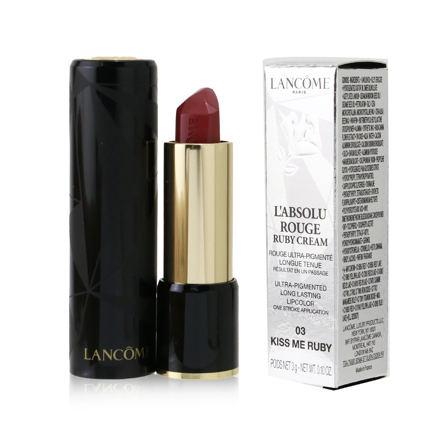 Lancome L'Absolu Rouge Ruby Cream Lipstick - # 214 Rosewood Ruby  3g/0.1oz