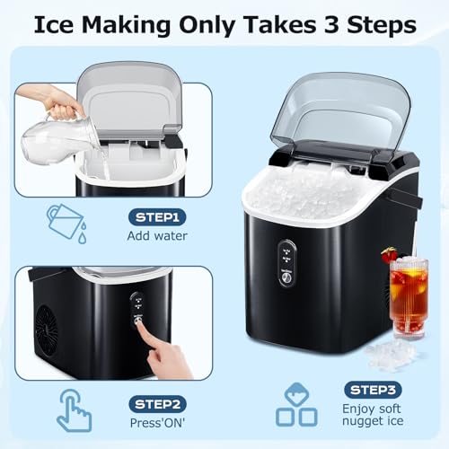 ZAFRO Nugget Ice Maker Countertop