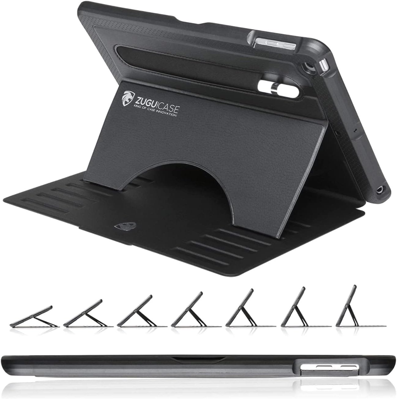 ZUGU CASE - 9.7 iPad 2018/2017 5th / 6th Gen & iPad Air 1 Prodigy X Case - Very Protective But Thin + Convenient Magnetic Stand + Sleep/Wake Cover - A1893, A1954, A1823, A1822, A1474, A1475, A1476