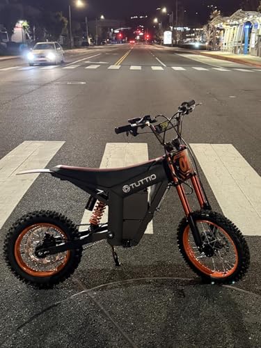 Tuttio Soleil 01 Electric Dirt Bike 2000W, 37MPH Speed, 14"/12" Fat Tires Electric Motorcycle, 48V 21AH Battery for 45 Mile Range,Ideal for Adults & Teens 13+ on Mountain Adventures(USA Warehouse)