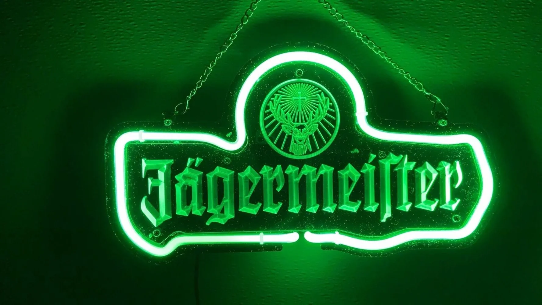 Queen Sense 14" Jagermeister 3D Carved Neon Sign Acrylic Man Cave Handmade Neon Light 114JML3D