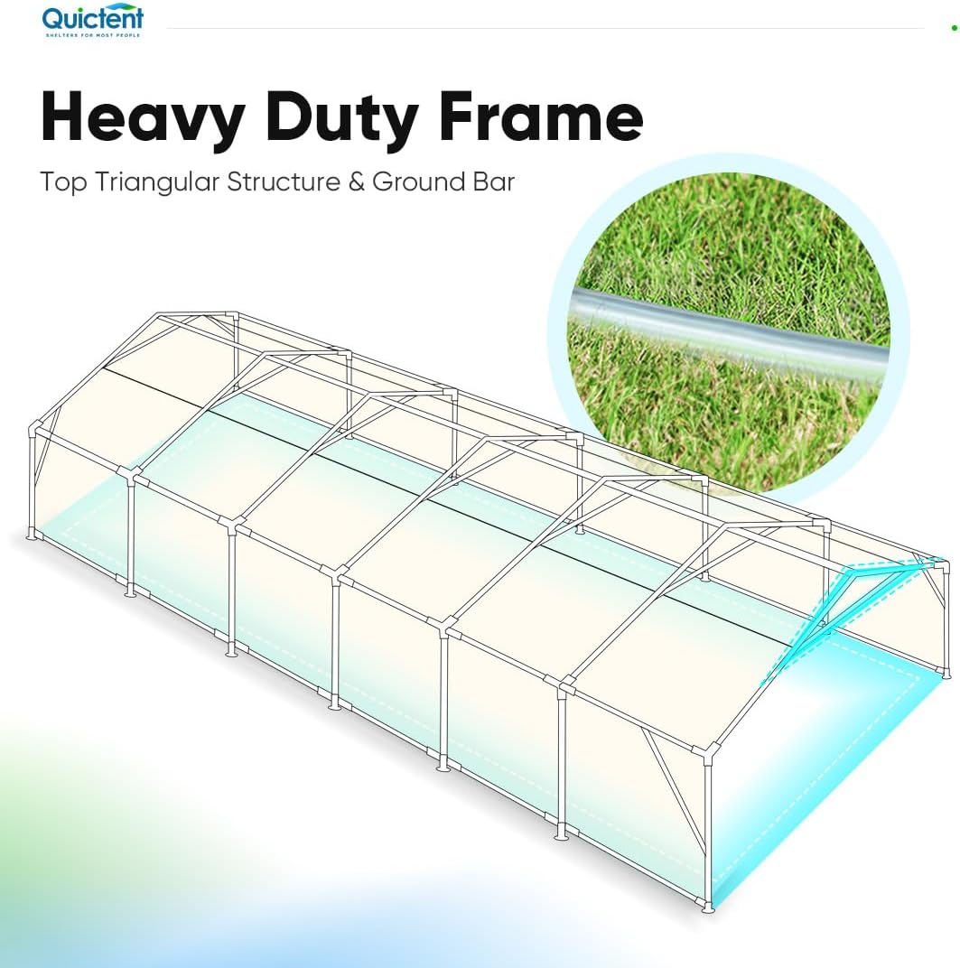 Quictent Premium 20x40 Party Tent Heavy Duty Outdoor Galvanized Gazebo Wedding Tent Carport Event Shelter Large Canopy Tent with Storage Bags(Ripple)