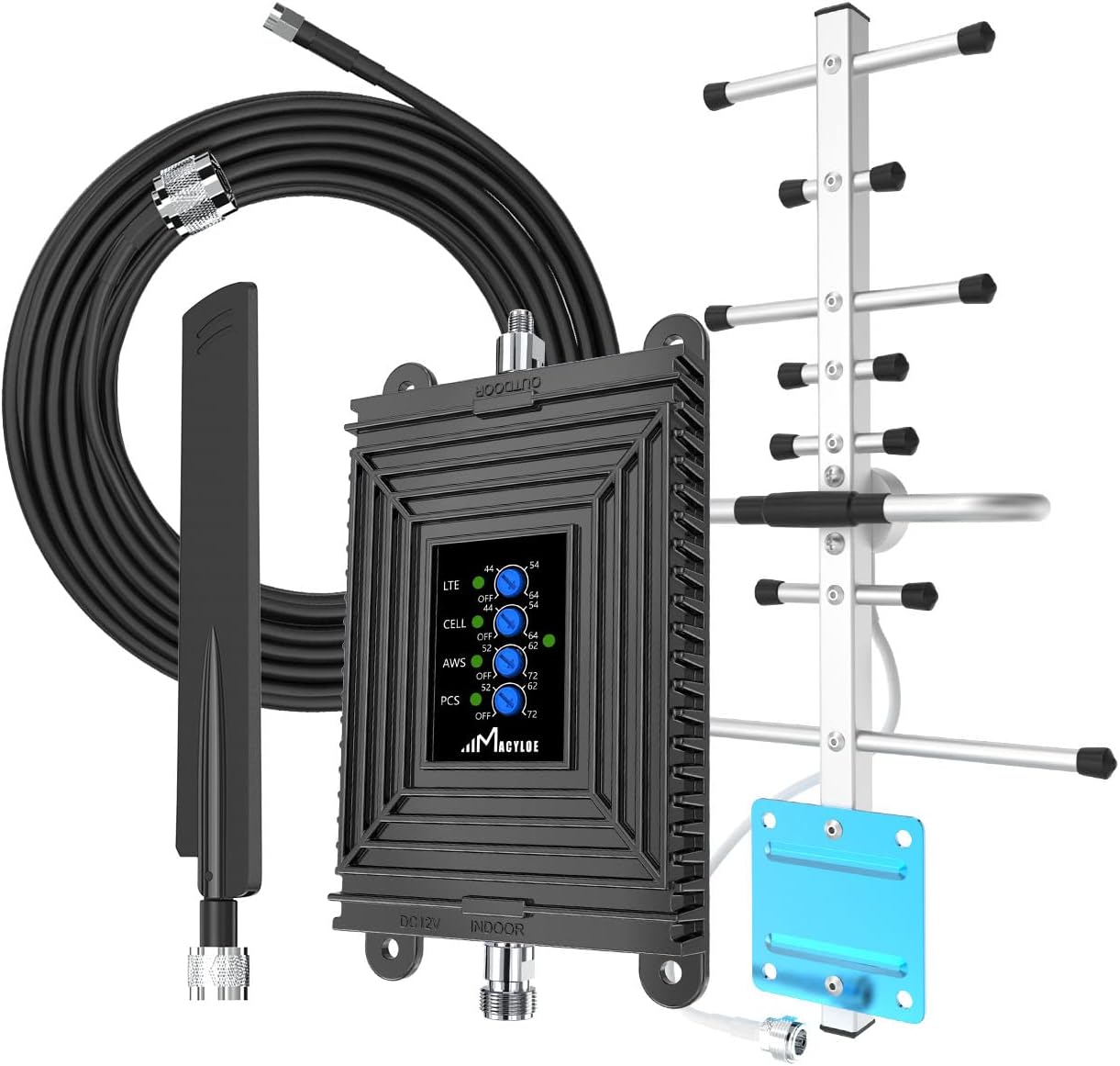 Cell Phone Booster Boost 3G/4G/5G LTE for All U.S. Networks Band 2/4/5/13/12/17-AT&T, Verizon, T-Mobile & More up to 3,000 sq ft Cell Phone Signal Booster for Home Enhances Cellular Data and Voice