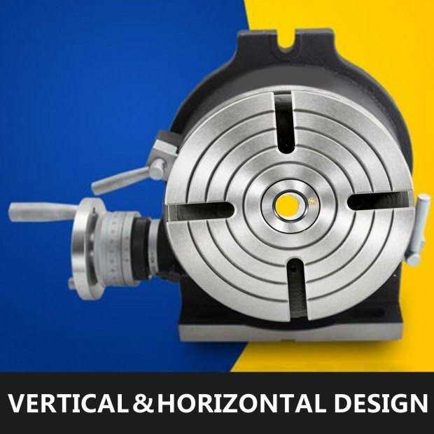 VEVOR Rotary Table HV8 Horizontal Vertical Precise 3MT Milling Drilling Machine