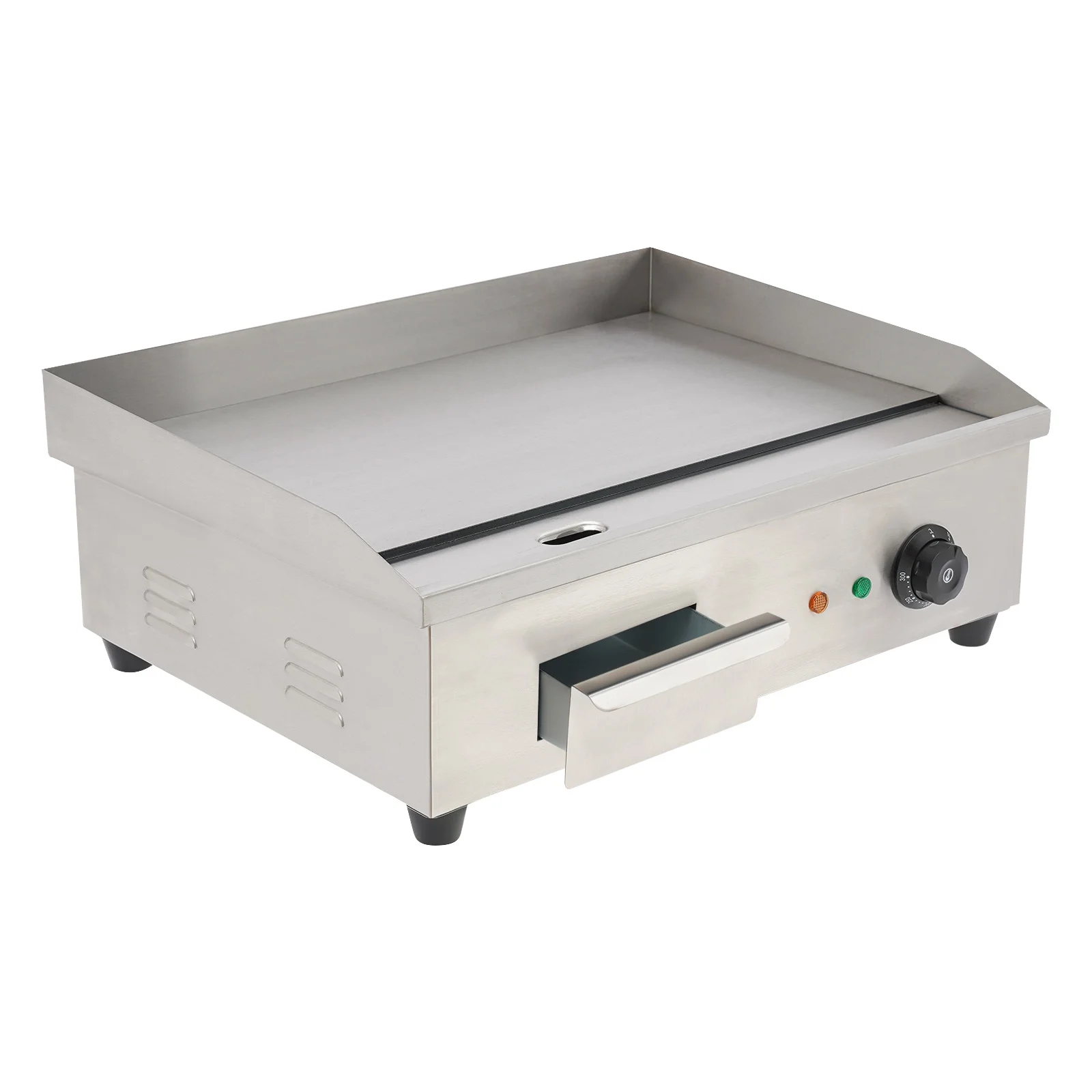 3000w Electric Countertop Griddle Flat For Restaurant Grill BBQ Thermostat 22"