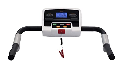 Sunny Health & Fitness Smart Foldable Exercise Running Walking Treadmill, Easy Assembly, LCD Performance Monitor, Device Holder, Optional SunnyFit® App Enhanced Connectivity