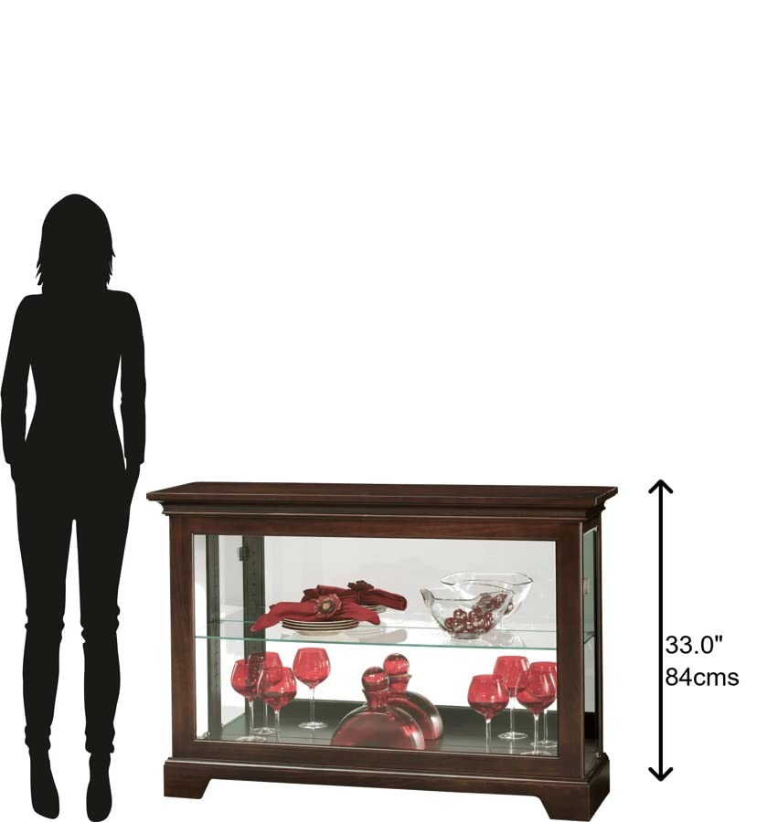 Howard Miller Engle Console II Curio Cabinet, Espresso