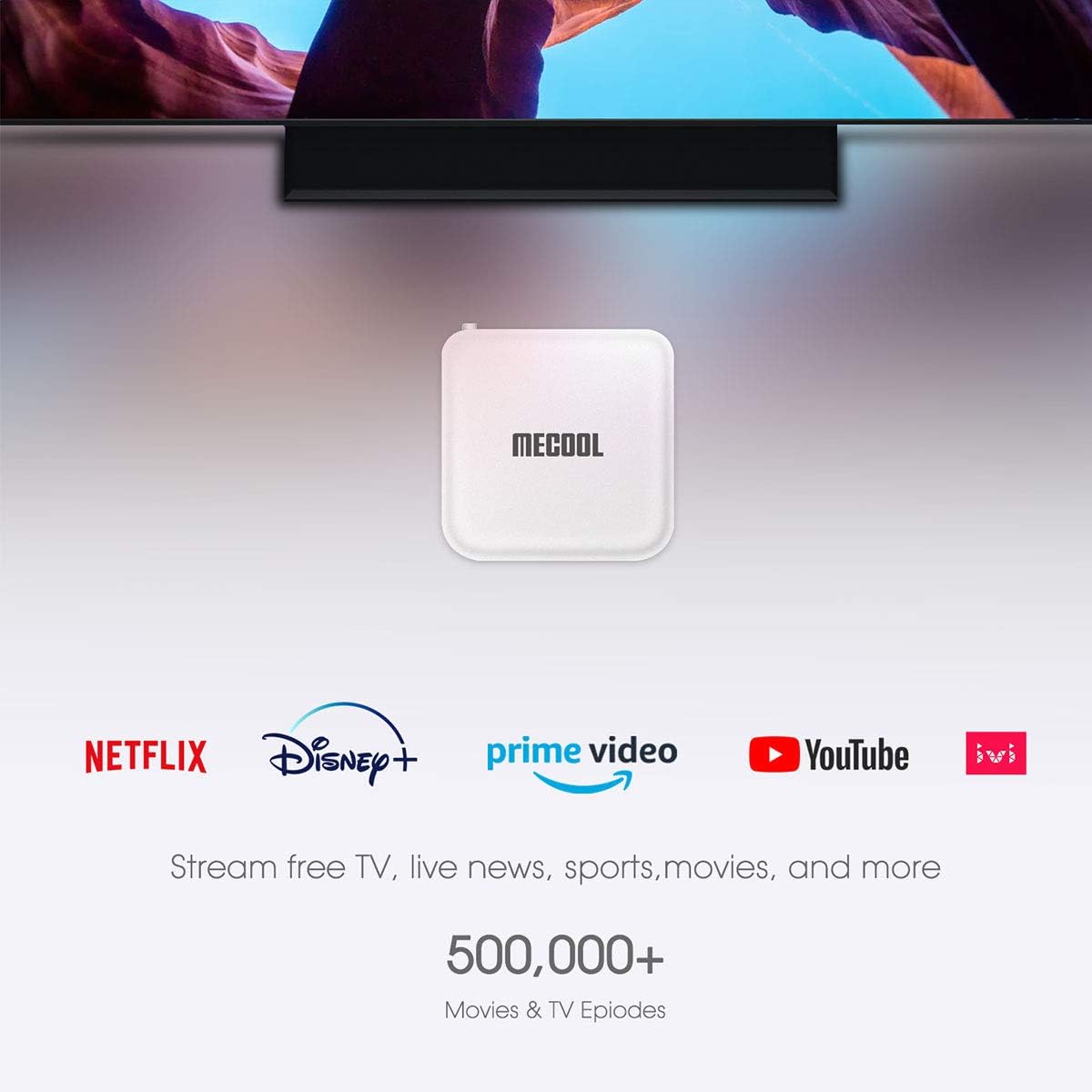 MECOOL KM2 Android TV Netflix 4K with Google Assistant Chromecast Build in 4K HDR Streaming Media Player Google Certified