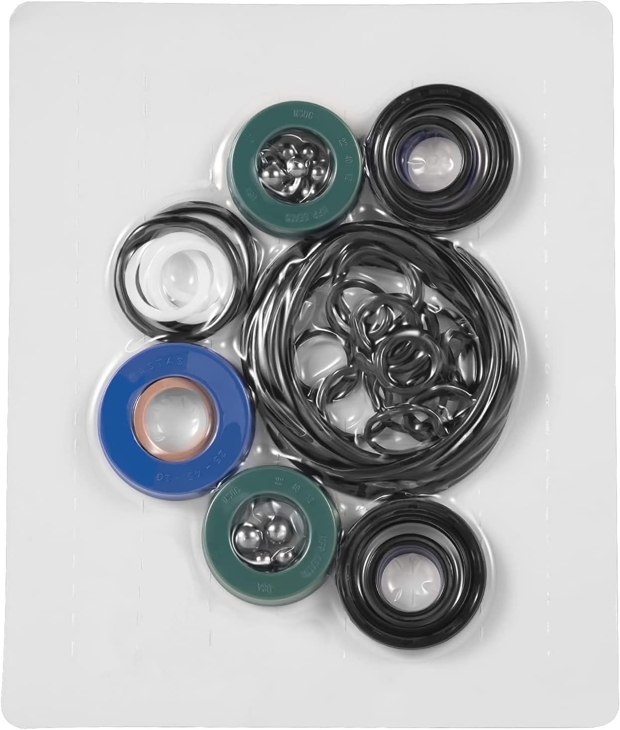 328.12031 Seal Replacement Kit for Sears Craftsman Floor Jack, 2 Ton, Replacement Parts for Repairs (59 PCS) Pack of 2