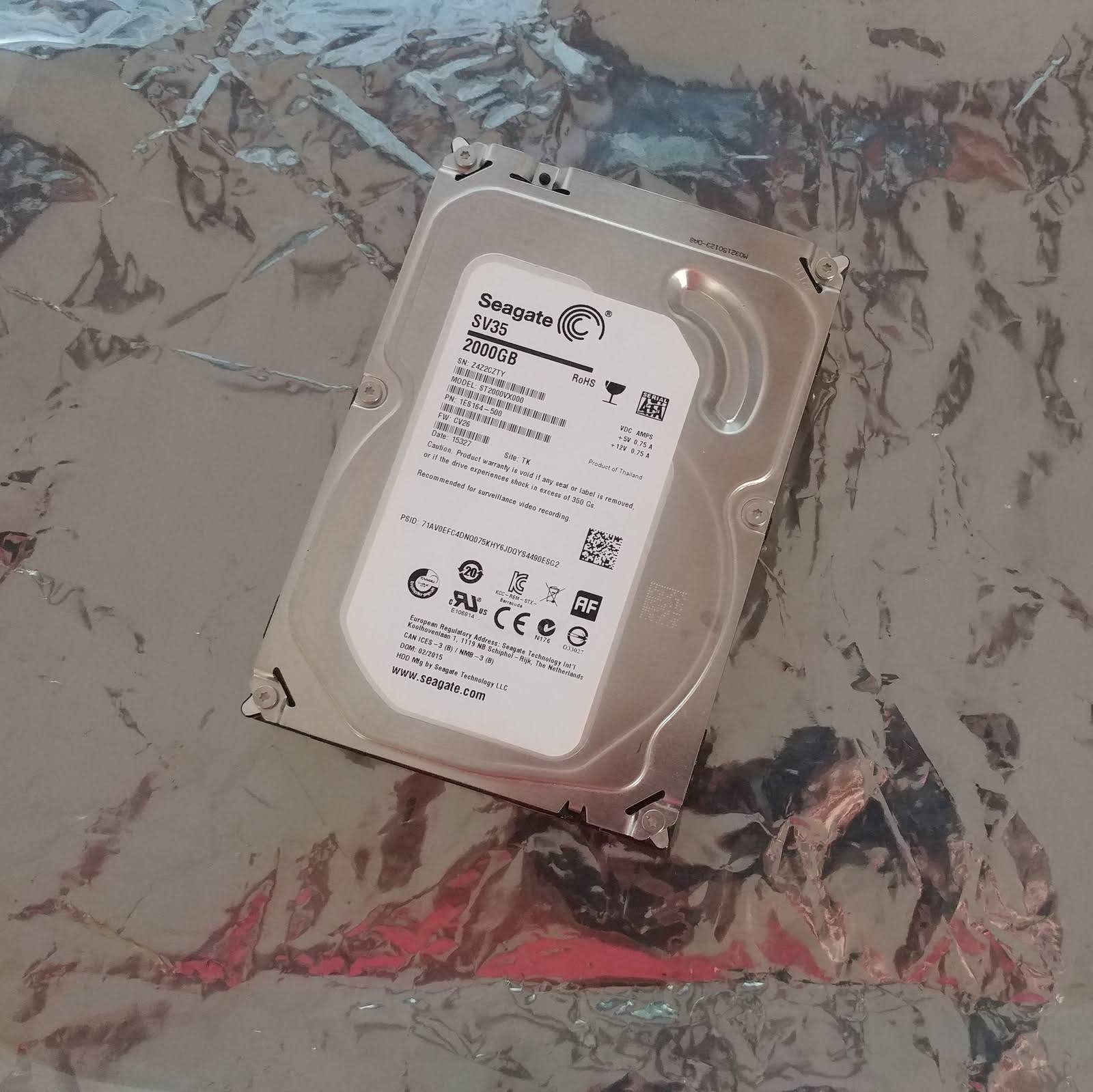 Seagate St2000vx000 SV35.5 2TB SATA Internal Hard Drive