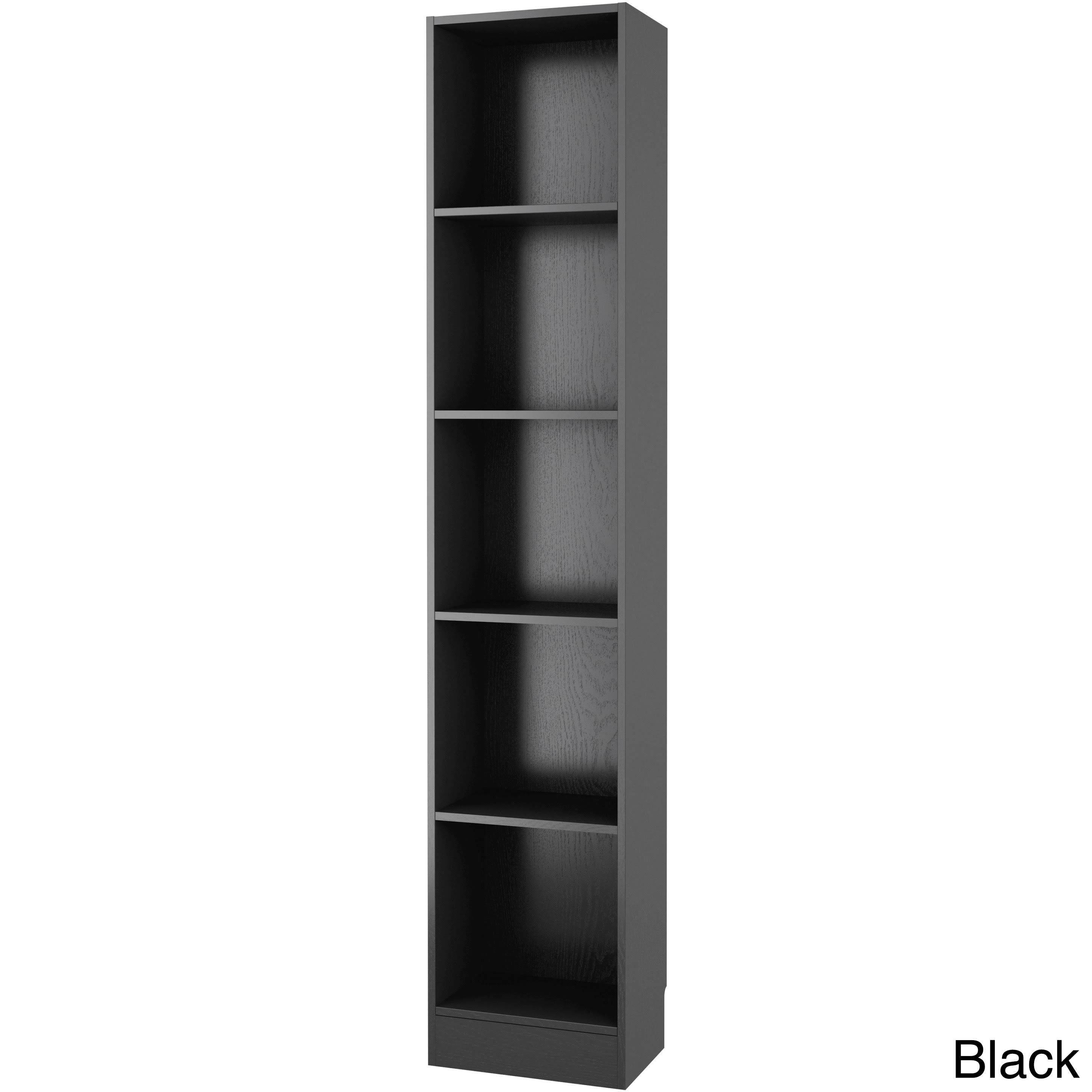 Porch & Den Kern Alethea Tall Narrow 5-Shelf Bookcase