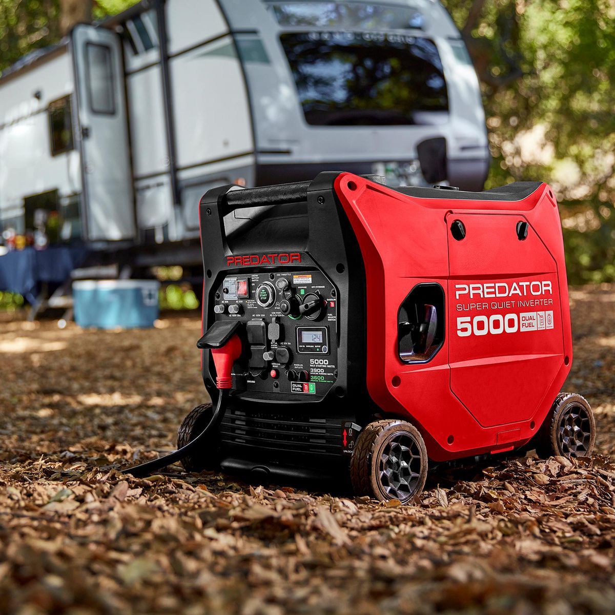 PREDATOR 5000 Watt Dual-Fuel SUPER QUIET Inverter Generator with Remote Start and CO SECURE Technology, EPA