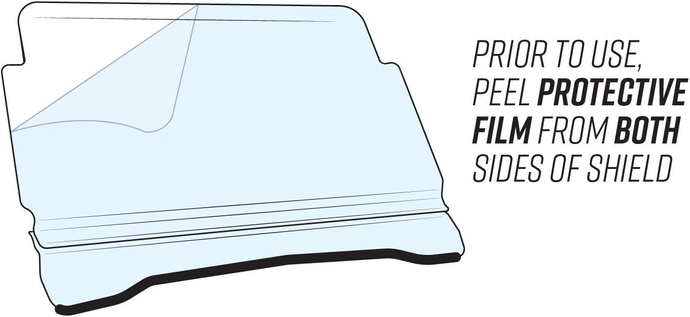 SuperATV Heavy Duty Scratch Resistant Full Windshield for Yamaha Rhino 450 / 660 / 700 (See Fitment) |1/4 Thick Polycarbonate 250x Stronger than Glass | Hard Coated | Made in the USA!