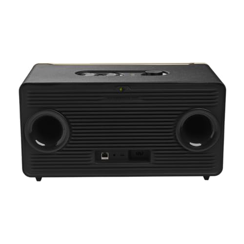 JBL Authentics 300 - Retro Style Wireless Bluetooth/Wifi Home Speaker, Built in Battery (4800mAh), Music Streaming Services via Built-in Wi-Fi, Built in Alexa and Google Assistant