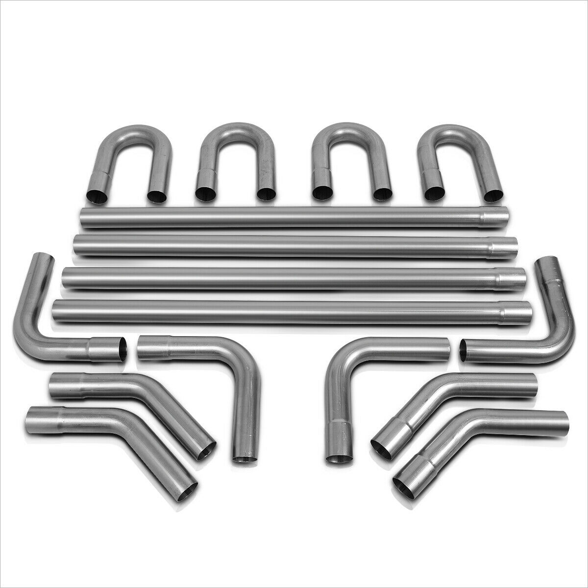 16x 3" OD Custom Exhaust Tubing Mandrel Exhaust Pipe Straight & Bend Kit