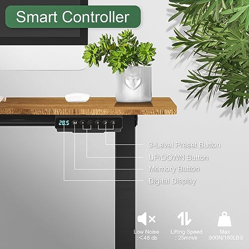 Upgrade Version 63 * 55 inch L Shaped Electric Adjustable Height Standing Desk, Corner Stand Up Desk, Sit Stand Computer L Desk for Gaming Office