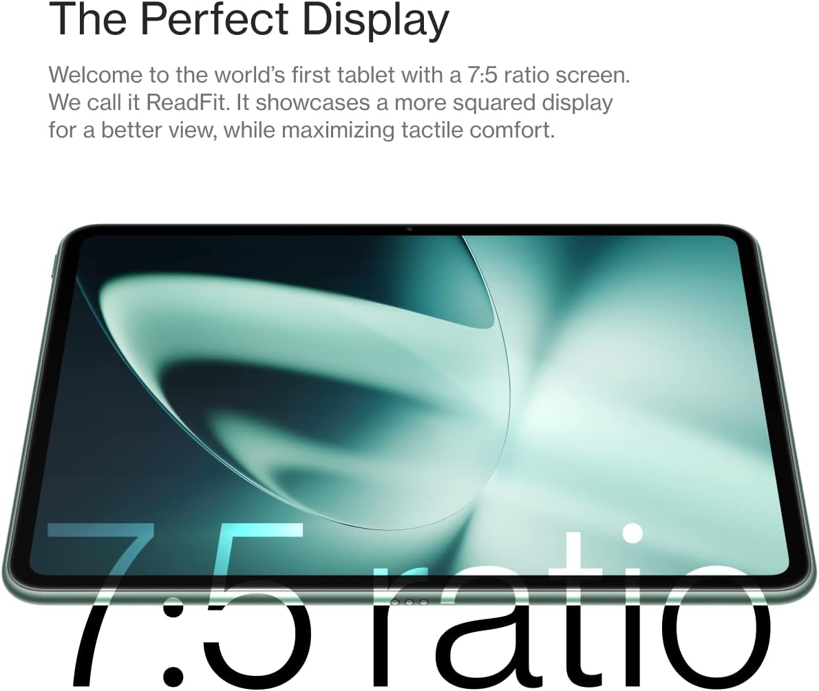 OnePlus Pad 11.61" LCD Display, 8GB RAM,128GB Storage, MediaTek Dimensity 9000, Android 13.1, 144HZ Refresh Rate, Dolby Vision Atmos, Wi-Fi with Cellular Data Sharing Tablet