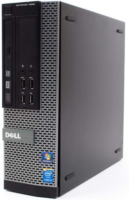 Dell Optiplex 9020 Small Form Factor Desktop PC, Intel Core i7-4770, 16GB Ram, 2TB SATA Drive + 256GB SSD WiFi, DVD-RW, 24-inch LCD, Windows 10 Pro (Renewed)