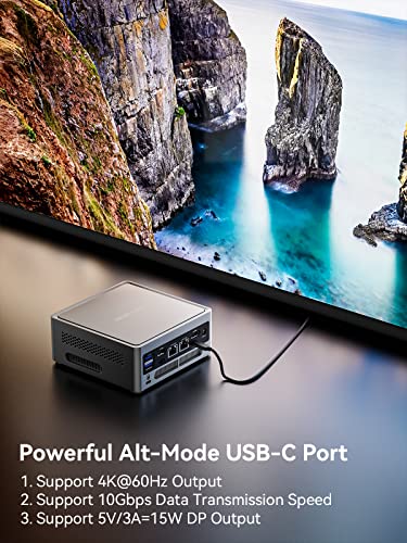 MINISFORUM Venus Series NAB9 Mini PC, 12th Gen Core i9-12900HK(14C/20T) Small Computer 32GB RAM 512GB SSD, 2X HDMI+2X USB-C 4K@60Hz Output, 2X 2.5G RJ45 Port, 4X USB3.2 Desktop Mini Computer