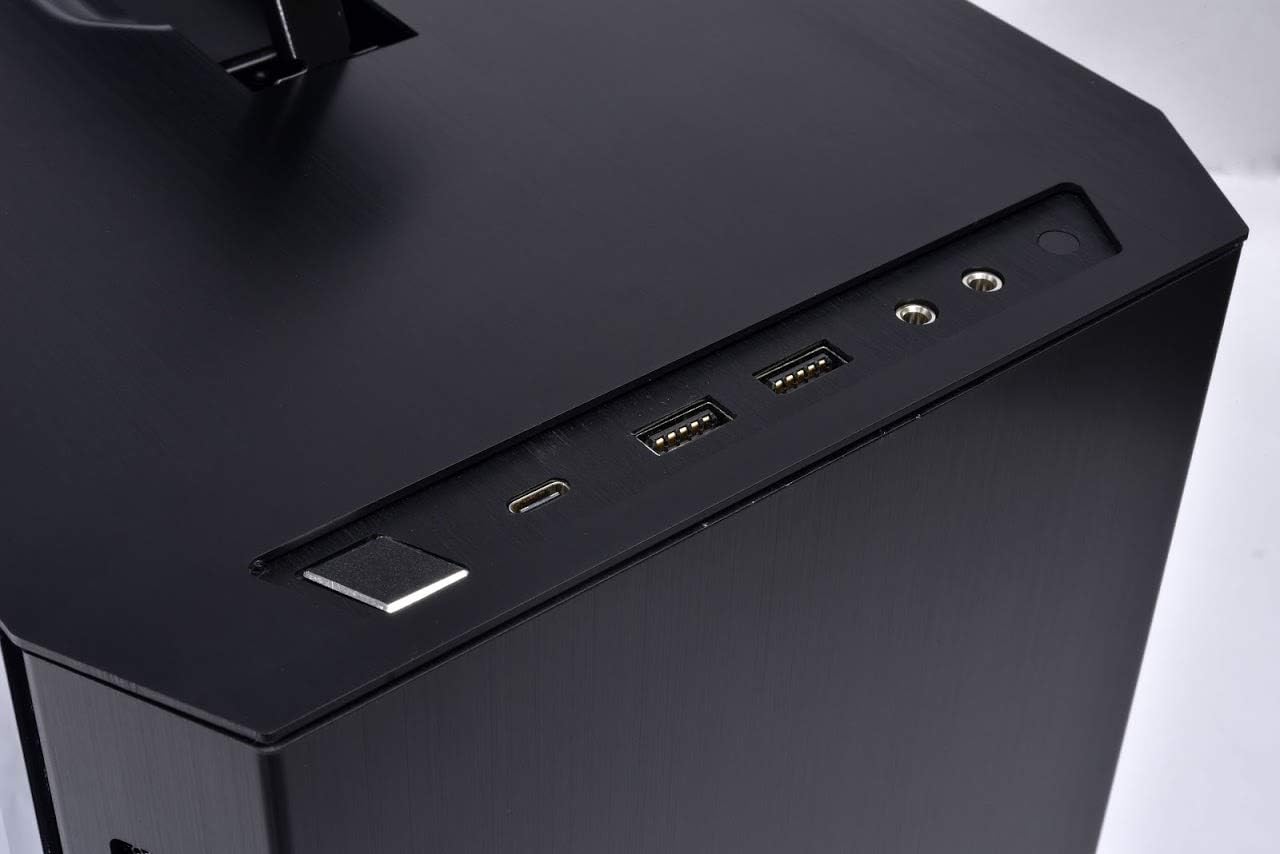 LIAN LI TU150 Aluminium Tempered Glass ITX case -Black Color -TU150WX, Case Only