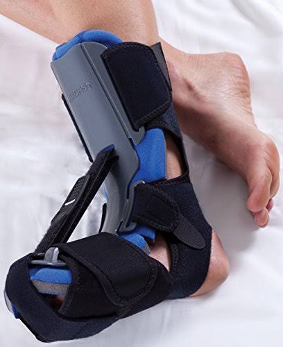 Aircast AirHeel Ankle Support Brace and Dorsal Night Splint (DNS) Care Kit, Large