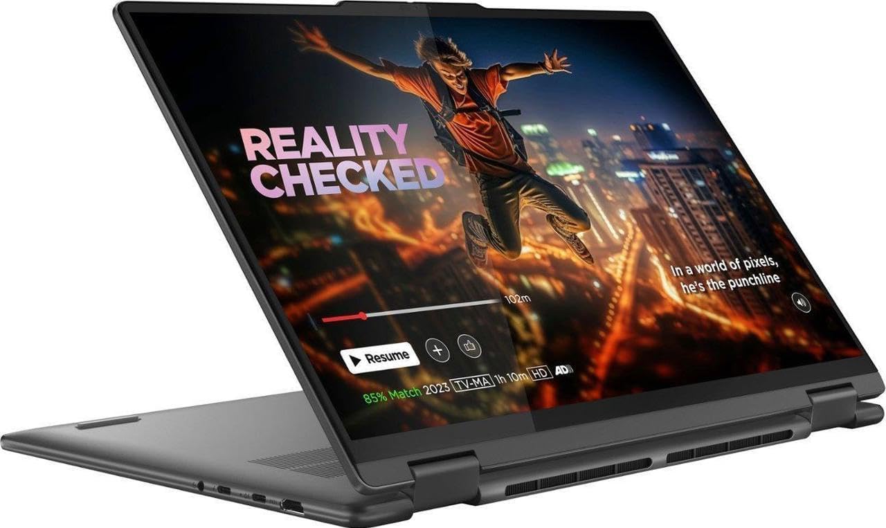 Lenov Yoga 2 in 1 16" 2K Touchscreen Laptop | Intel Core Ultra 7 155U | Intel HD Graphics | Backlit | Fingerprint | 16GB RAM DDR5 | 1024GB SSD | Windows 11 Home | Bundle with Stylus Pen