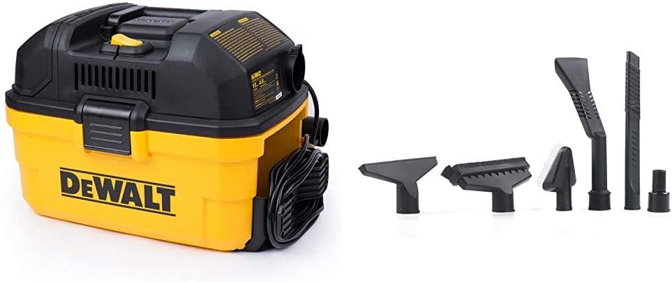 DEWALT DXV04T Portable 4 gallon Wet/Dry Vaccum, Yellow