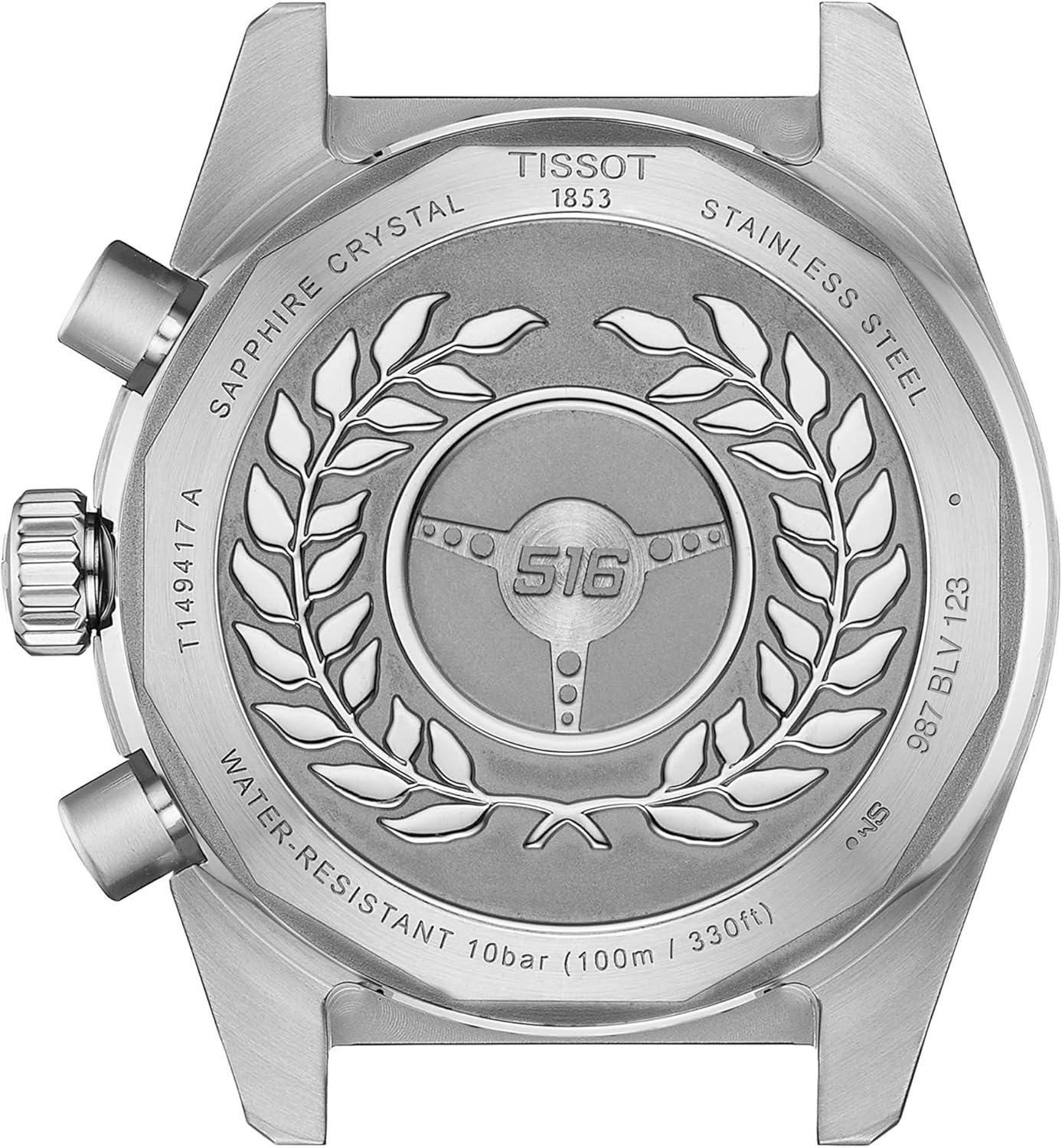 Tissot Mens PR516 Chronograph 316L Stainless Steel case Quartz Watches, Grey, Stainless Steel, 20 (T1494171105100)
