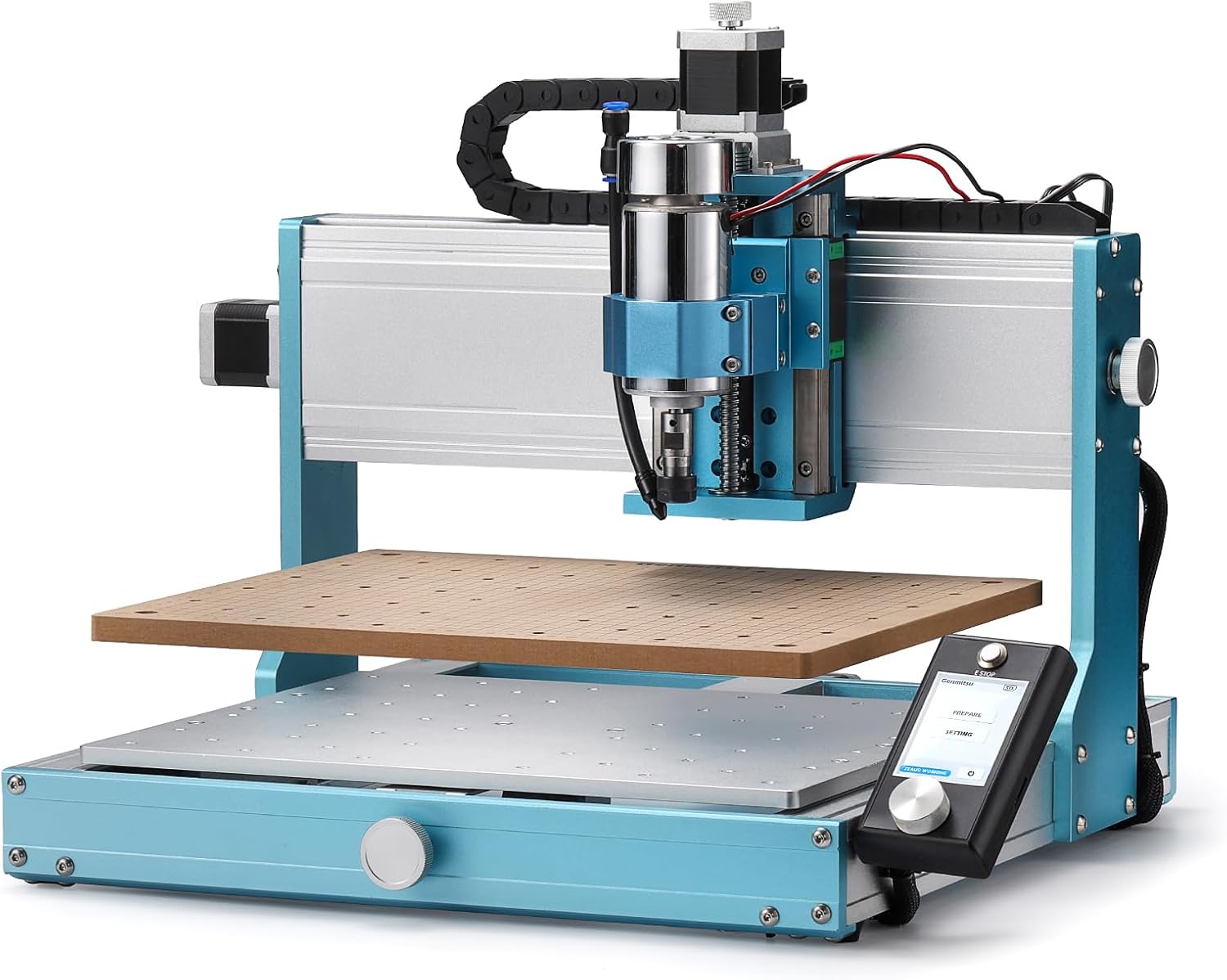Genmitsu 3030-PROVer MAX CNC Router Machine with Linear Guide & Ball Screw Motion + MDF Grid Spoilboard, 360 x 300 x 12mm (14.2''x 11.8''x 0.4'')