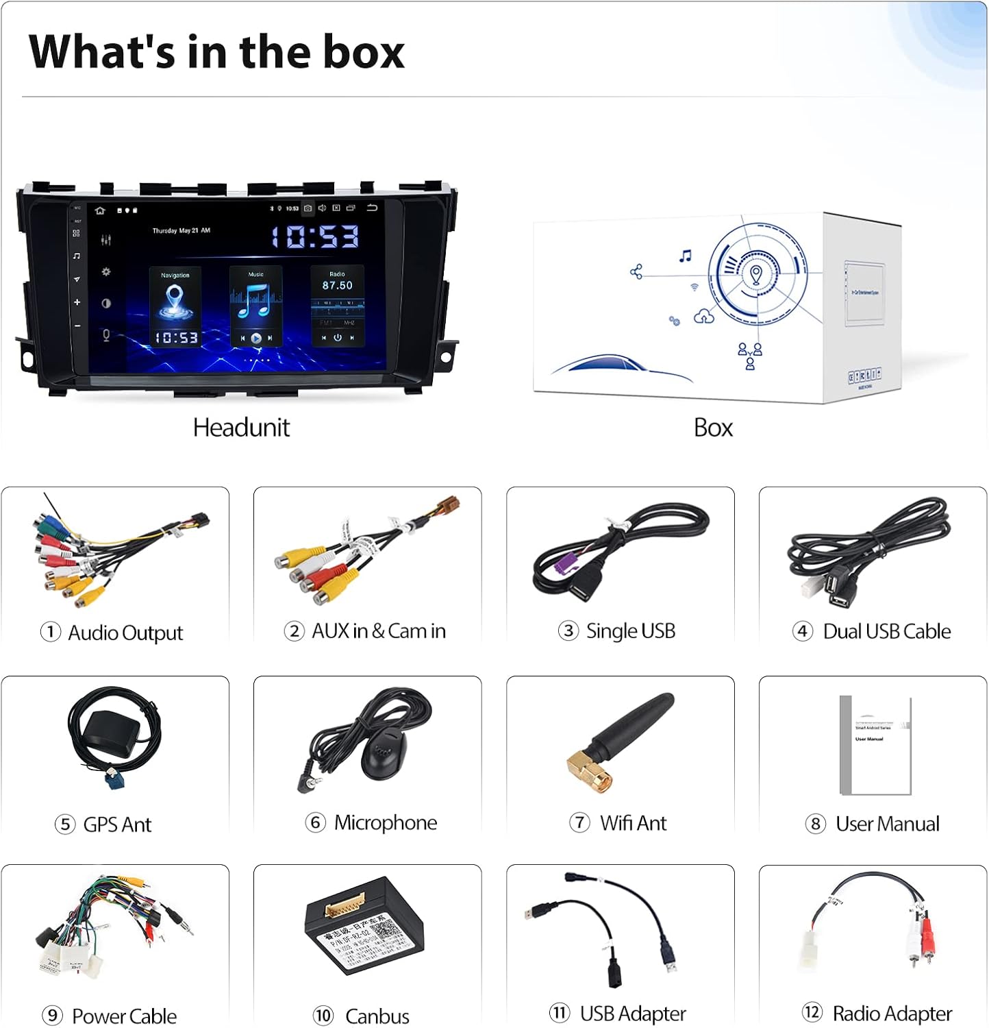 Dasaita 9 Inch Android Head Unit for Nissan Teana Altima 2014 2015 2016 2017 2018 Bluetooth Car Stereo with Navigation Carplay Android Auto DSP Radio