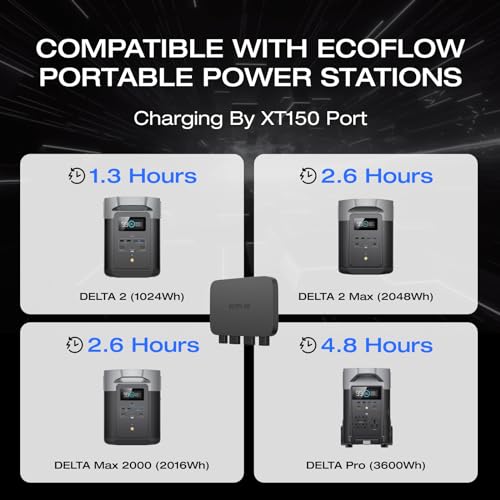 EF EcoFlow 800W Alternator Charger with Delta 2 Max Portable Power Station