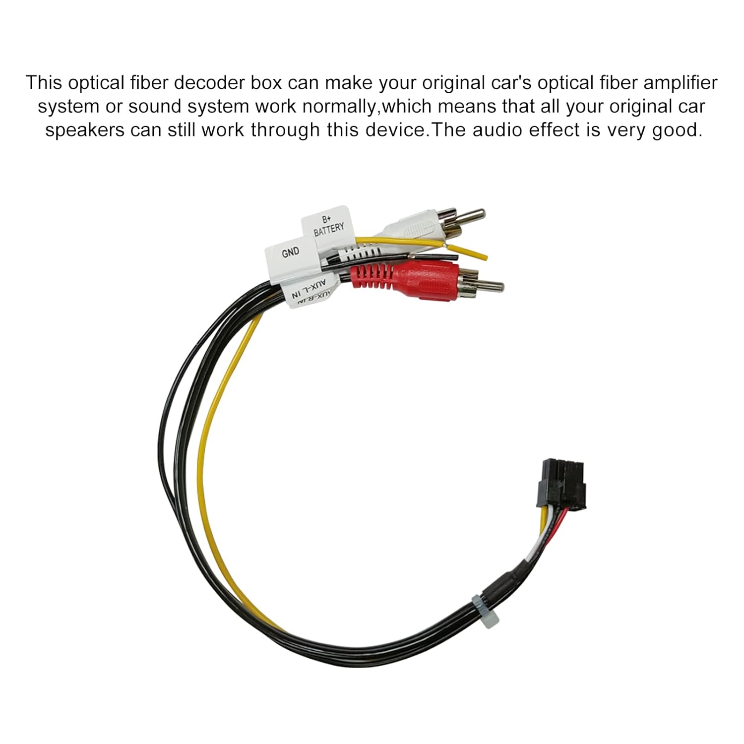 Fiber Optic Box Decoder Most Bus Based Systems for Head Unit Replacement Car Stereo Radio for Mercedes Benz E CLS SLK SL S CL Series (W219 W211 W171) (2003-2008)