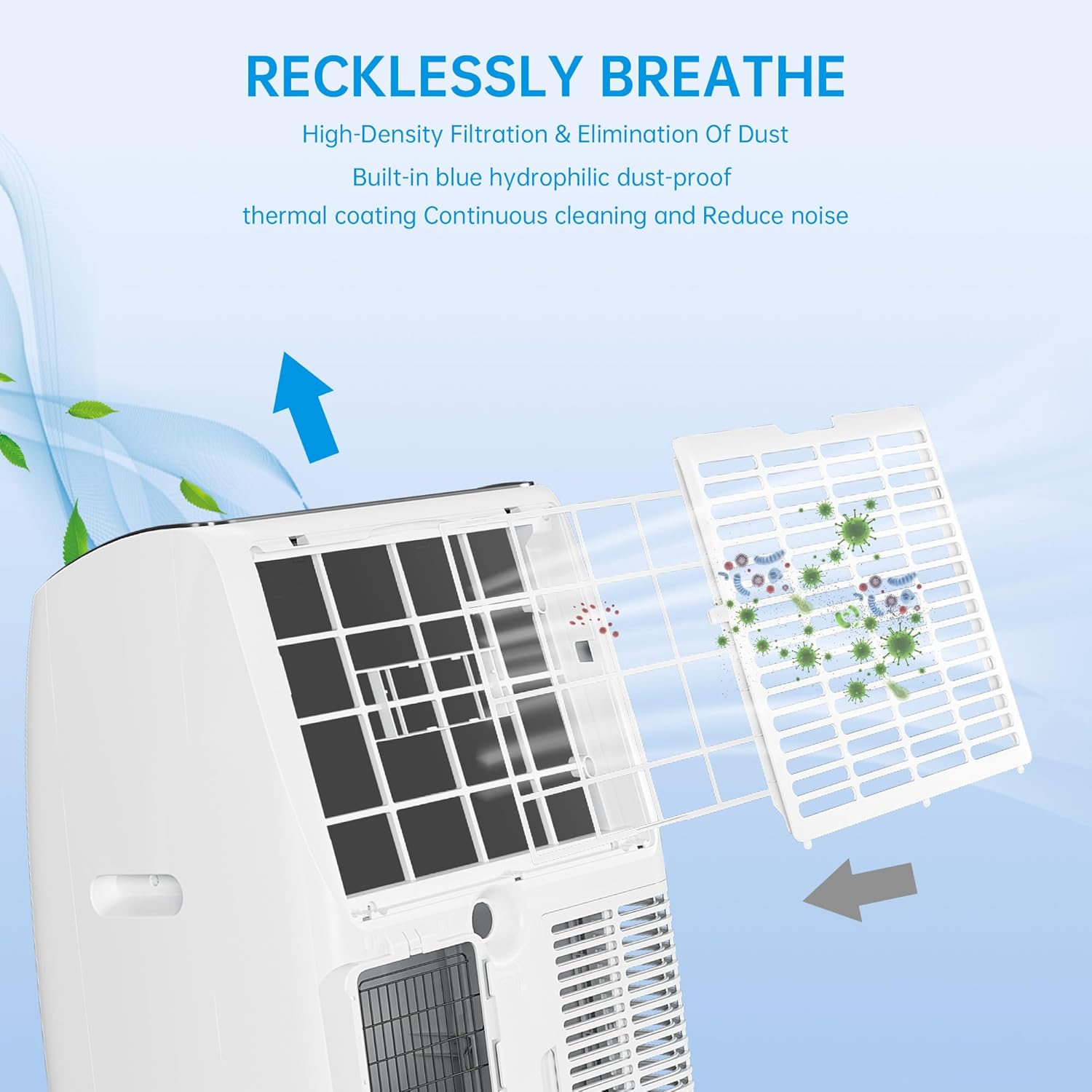 Portable Air Conditioner with heat, 14,000 BTU High Efficiency Inverter Air Conditioner Up to 700 Sq.FT,Window Exhaust Kit,Remote Control, 24H Timer, Energy Savings, Quiet and Easy Installation AC for