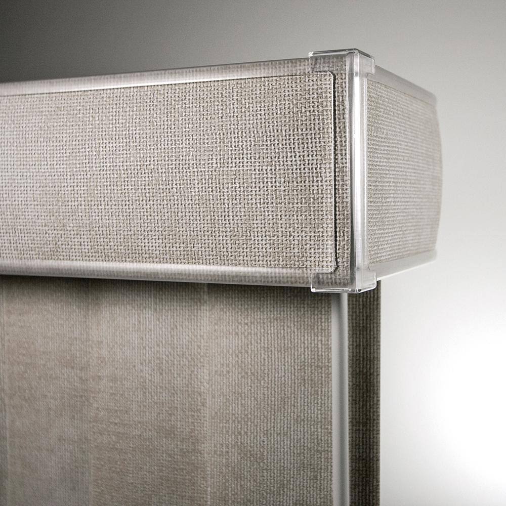 Hampton Bay Pearl Gray 3.5 in. Vertical Blind - 78 in. W x 84 in. L