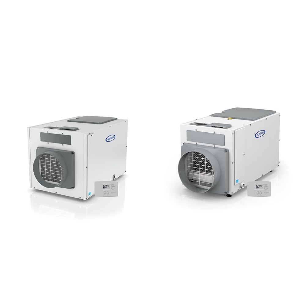 AprilAire E130 130-Pint + E100 100-Pint Whole-House Dehumidifiers + Model 76 Controls Bundle