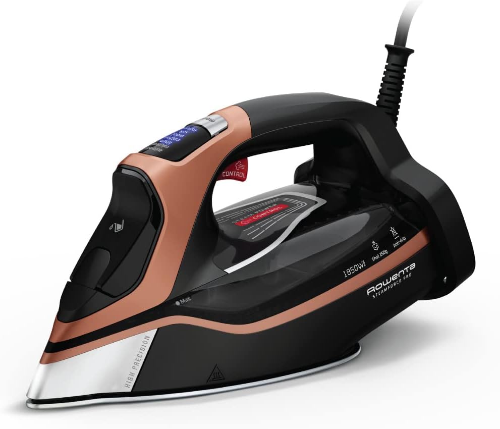 Rowenta Steam Force Pro Stainless Steel Soleplate Steam Iron (DW9540) and Rowenta Pro Master Stainless Steel Soleplate Steam Iron (DW8360)