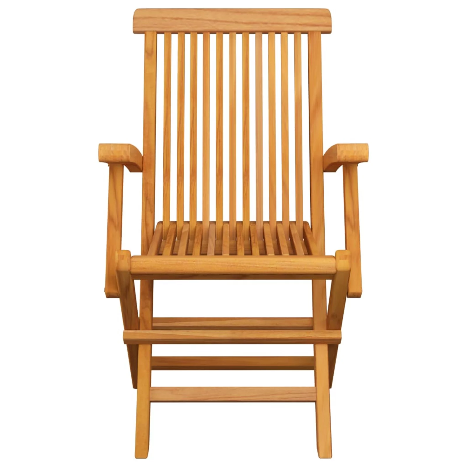 Dcenta 2 Piece Folding Garden Chairs with Cushion Teak Wood Outdoor Dining Chair for Patio, Backyard, Poolside, Beach 21.7 x 23.6 x 35 Inches (W x D x H)