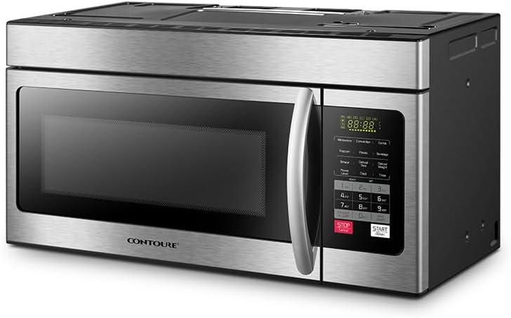 RV Convection Microwave 1.6 cu.ft. | 1000W Power | 4 Auto-Cook Menus | LED Display | Easy Install | RV-500-OTR