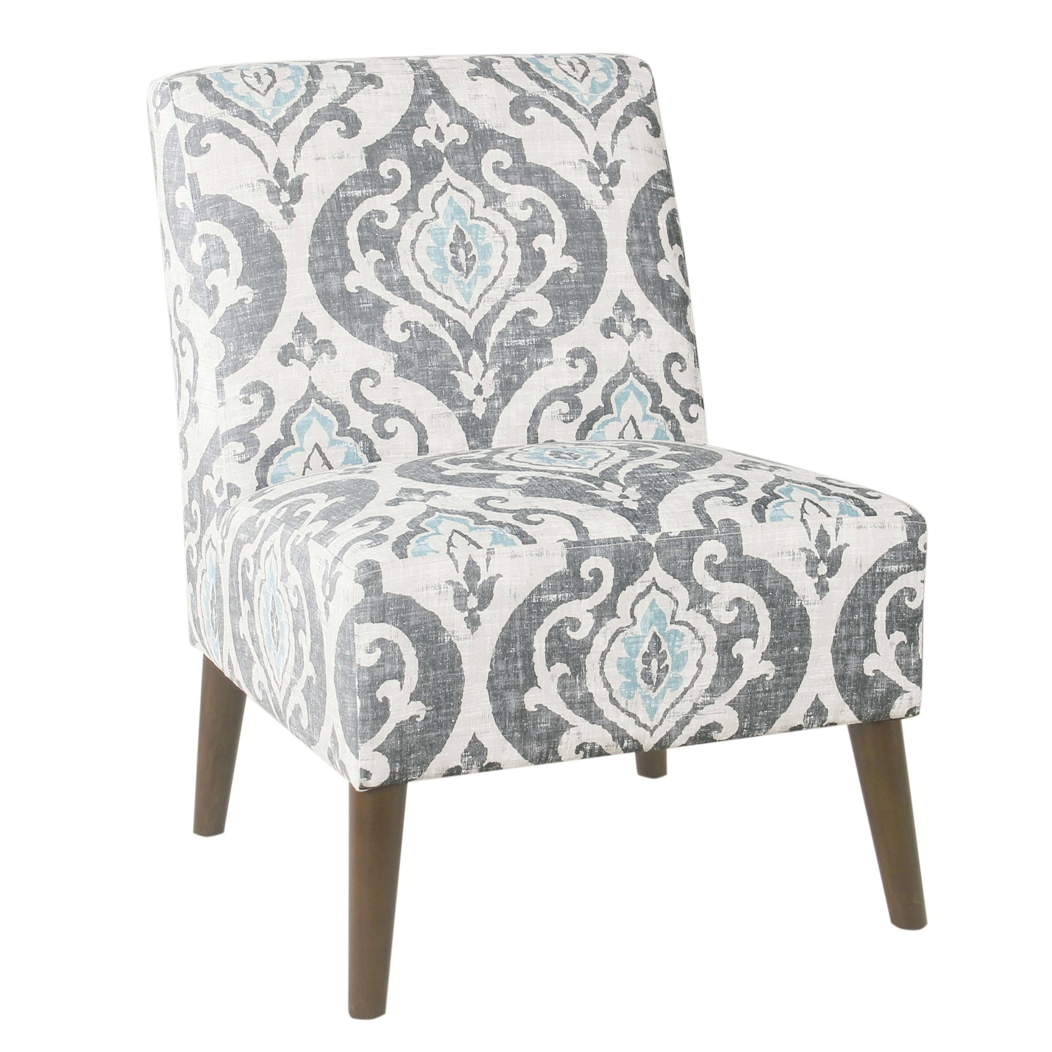 HomePop Modern Armless Dining Accent Chair - Navy Blue