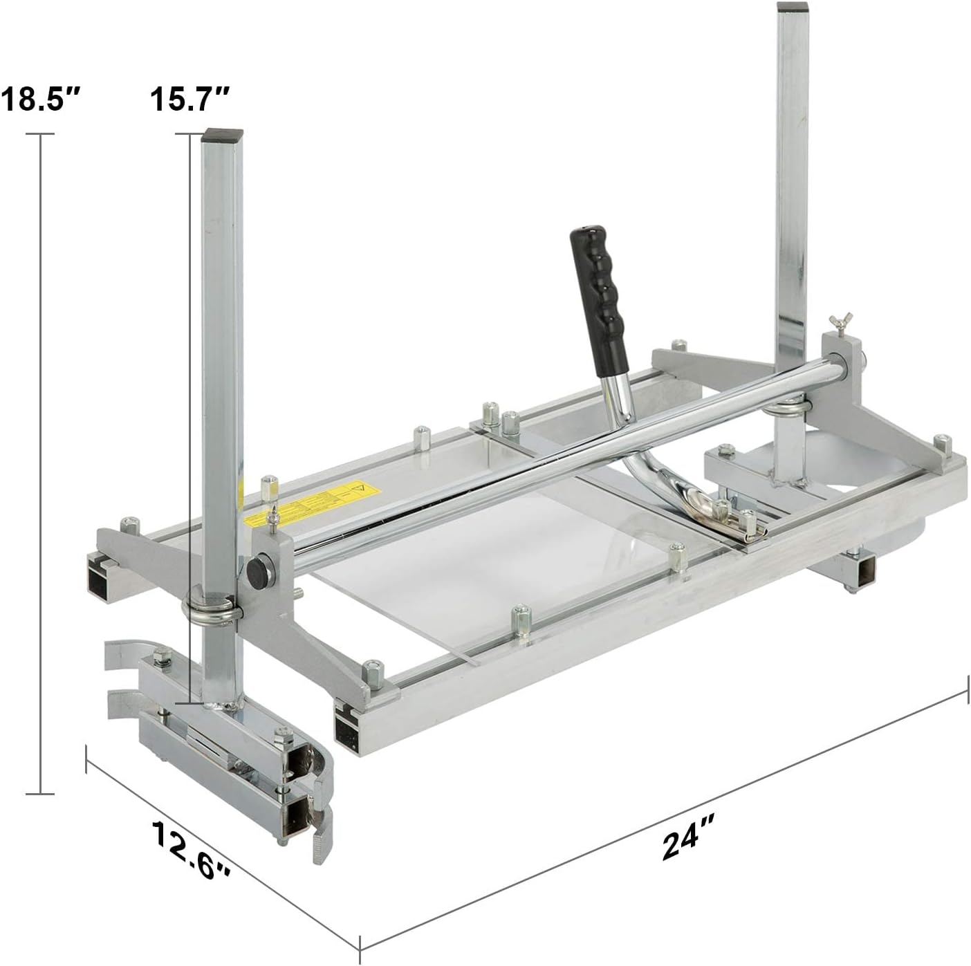 ZELCAN Portable Chainsaw Mill 24 Inches, Planking Milling 14" to 24" Guide Bar Wood Lumber Cutting Portable Sawmill Aluminum Steel Chain Saw Mill for Builders and Woodworkers (14"-24")