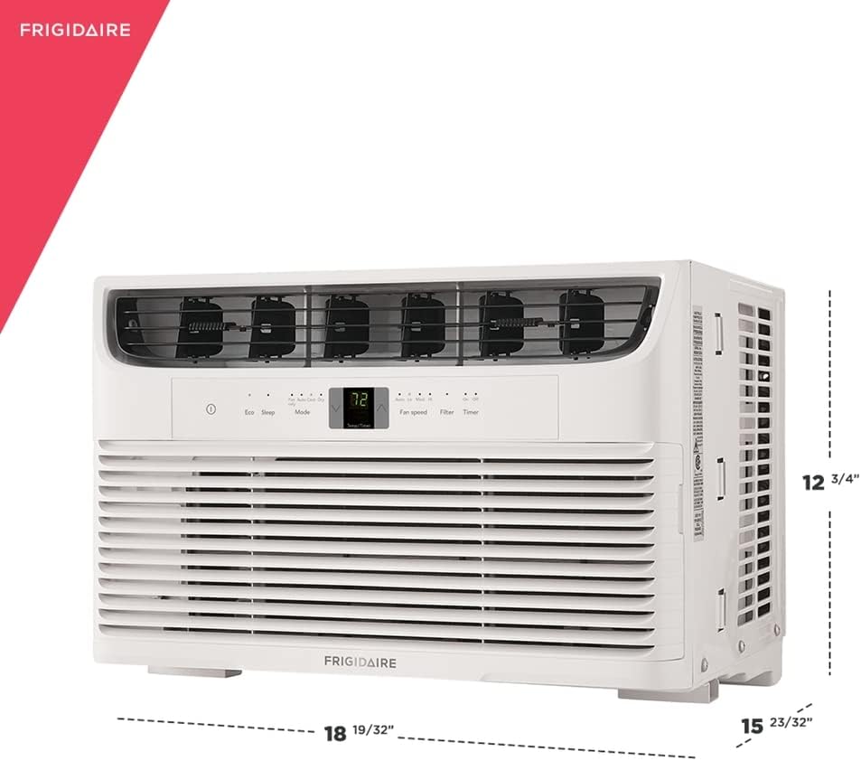 Frigidaire Window-Mounted Slider Casement Air Conditioner, 8,000 BTU, in White
