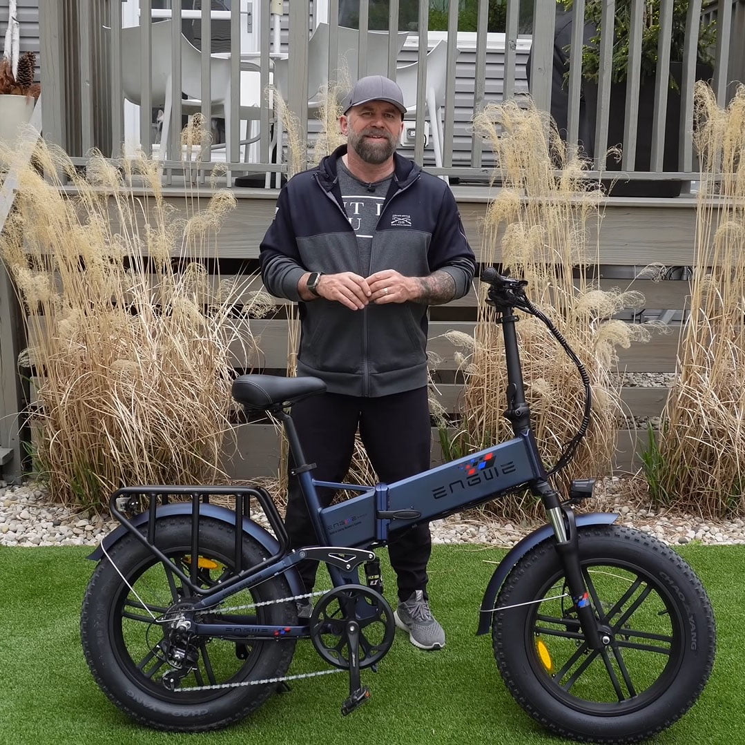 ENGWE ENGINE Pro Electric Bike for Adults 750W 20" x 4.0 Fat Tire Electric Bicycle 8-Speed Folding Ebike 48V 16Ah Battery 28MPH Max Speed 120km Mileage