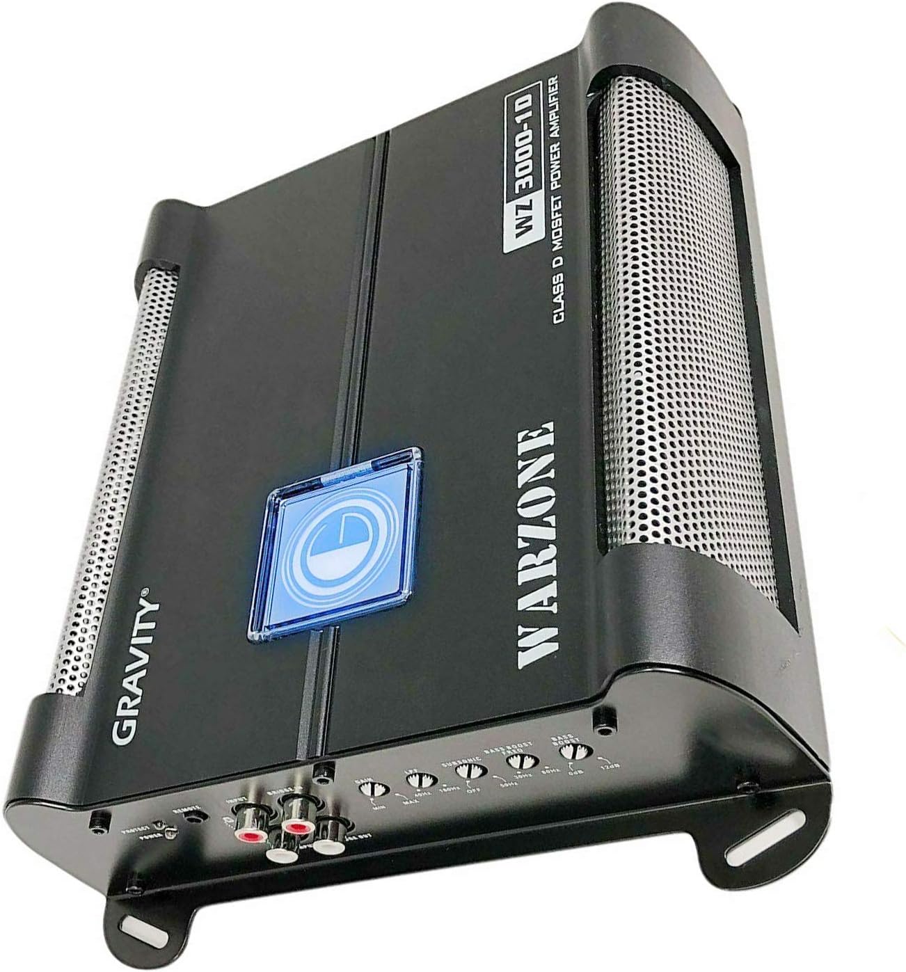 Car Amplifiers - Gravity Audio WZ3000.1D Warzone 3000W Class D Amp 1/2/4 Ohm Stable with Remote Sub Control