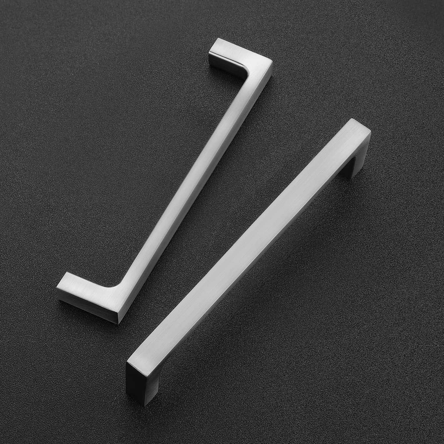 Ravinte 30 Pack Solid 5 Inch Kitchen Square Cabinet Handles Brushed Nickel Cabinet Pulls Drawer Pulls Kitchen Cabinet Hardware Kitchen Handles