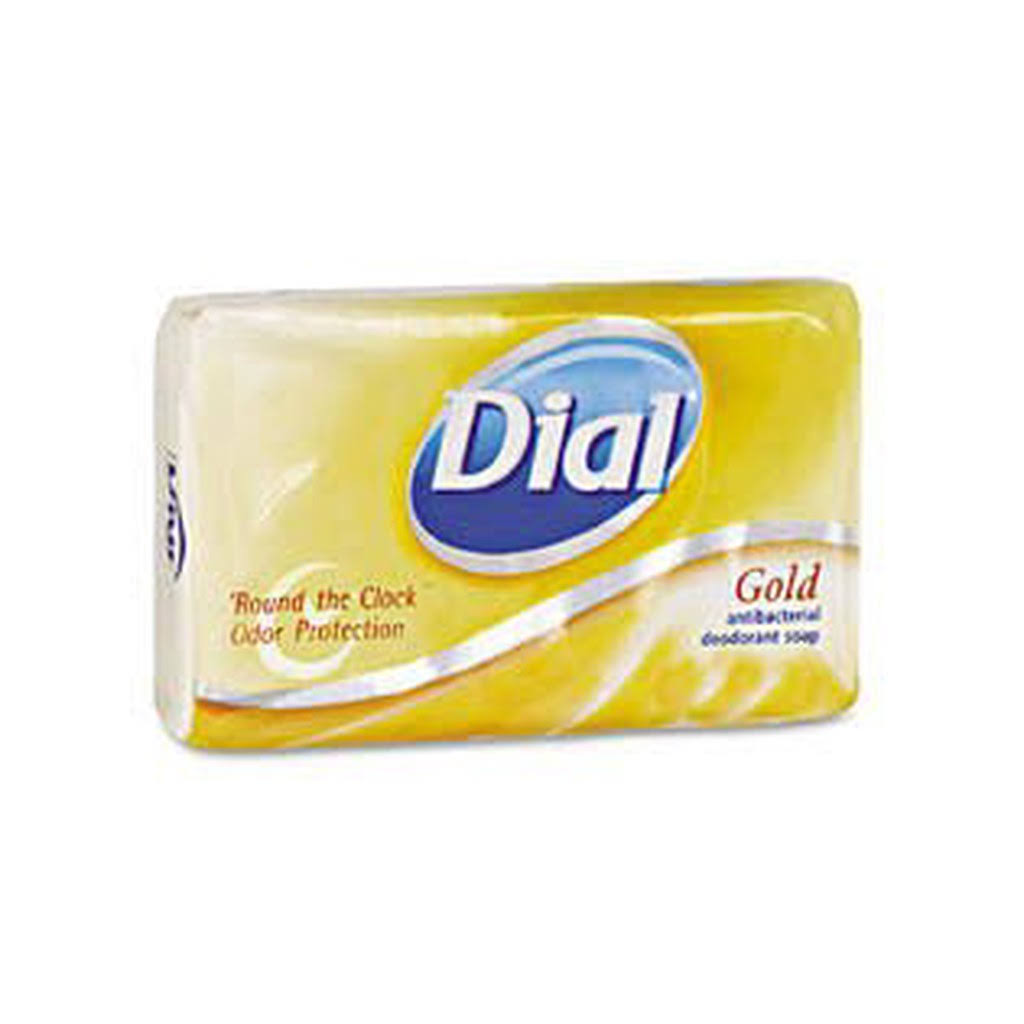 Dial Deodorant Bar Soap, Pleasant, Gold, 4oz Bar, 72/Carton - DIA02401