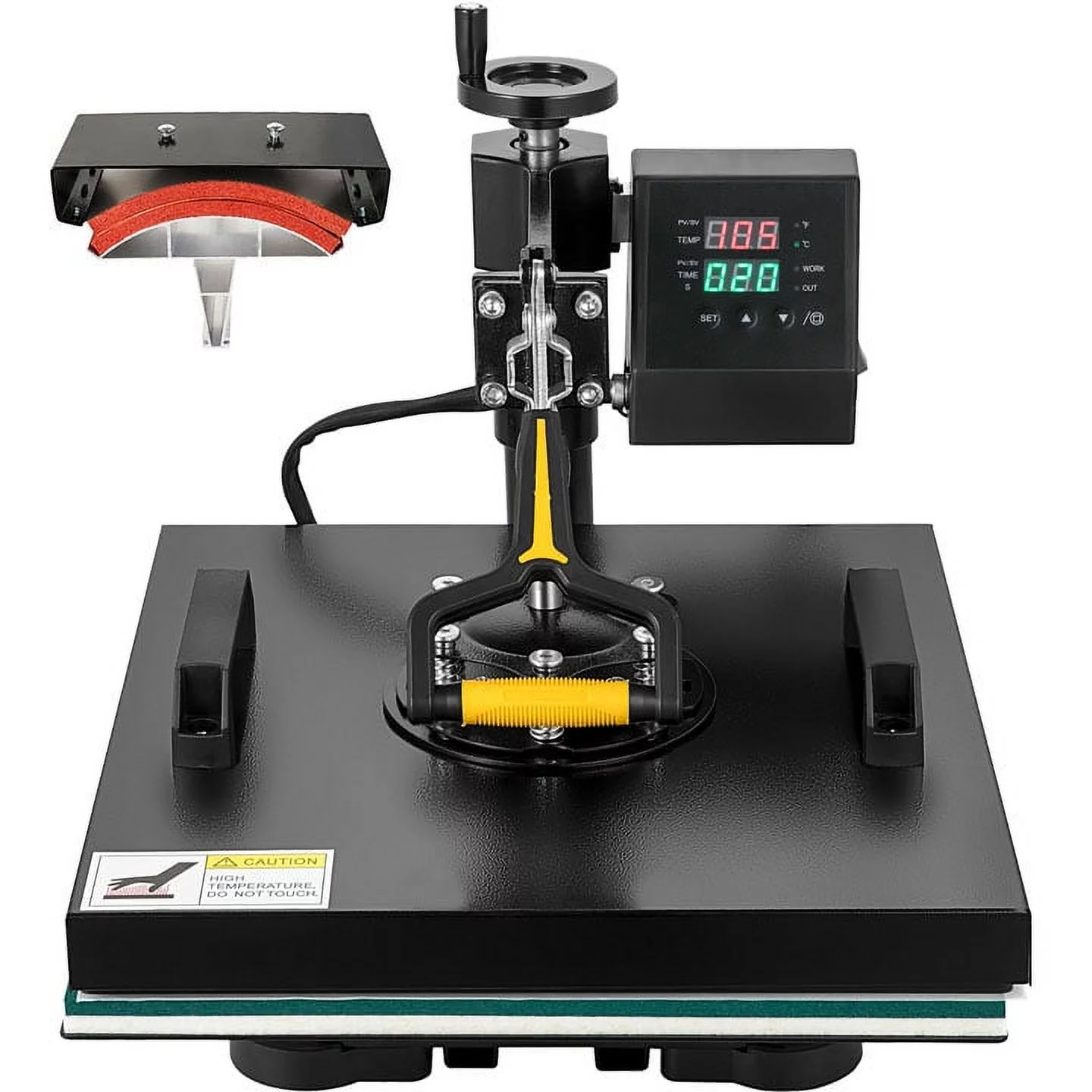 BENTISM Heat Press Machine 2In1 10x12in Sublimation Print Transfer DIY T-shirt Cap - Curated Treasures Market