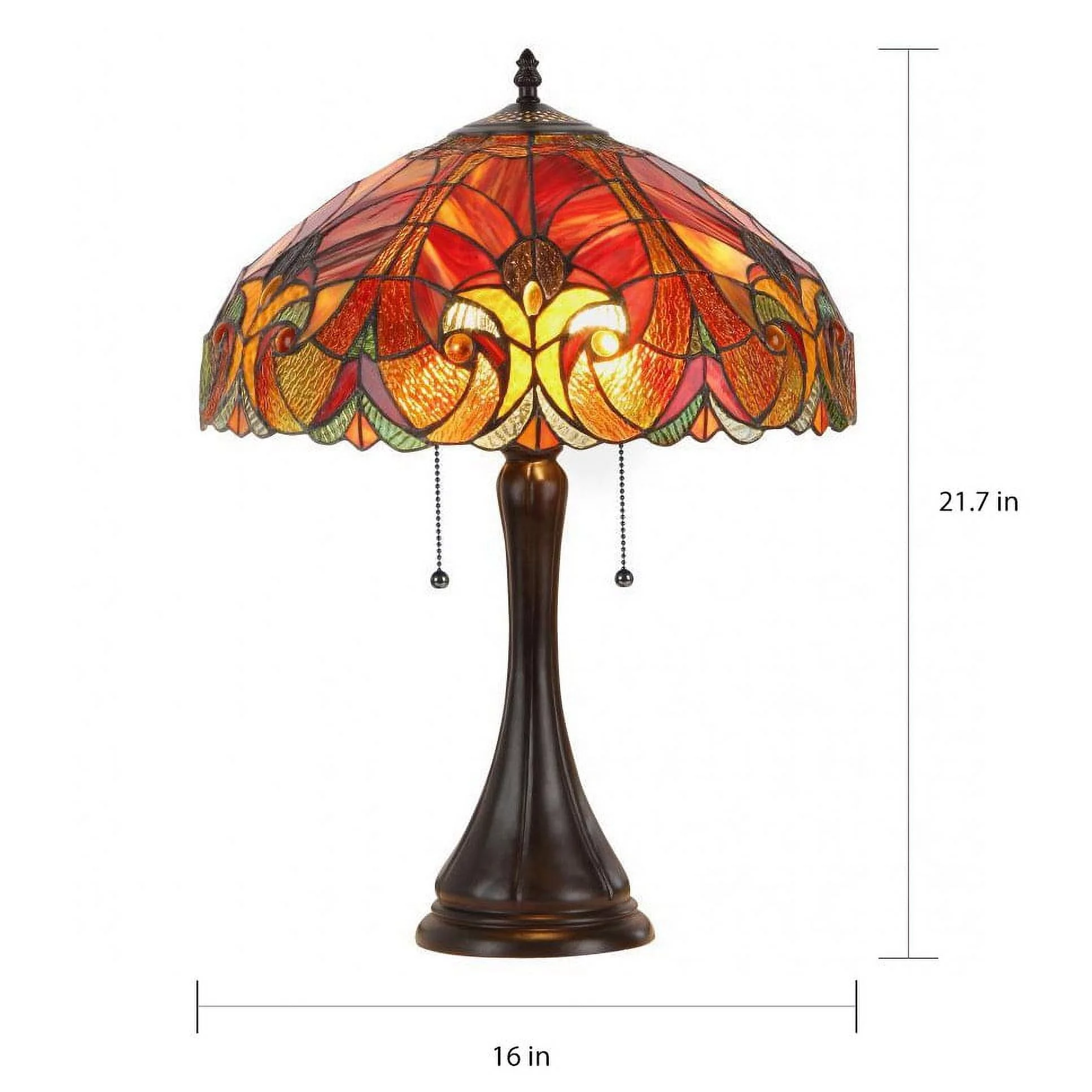 Chloe Lighting Tiffany Style Victorian Design 2-light Table Lamp