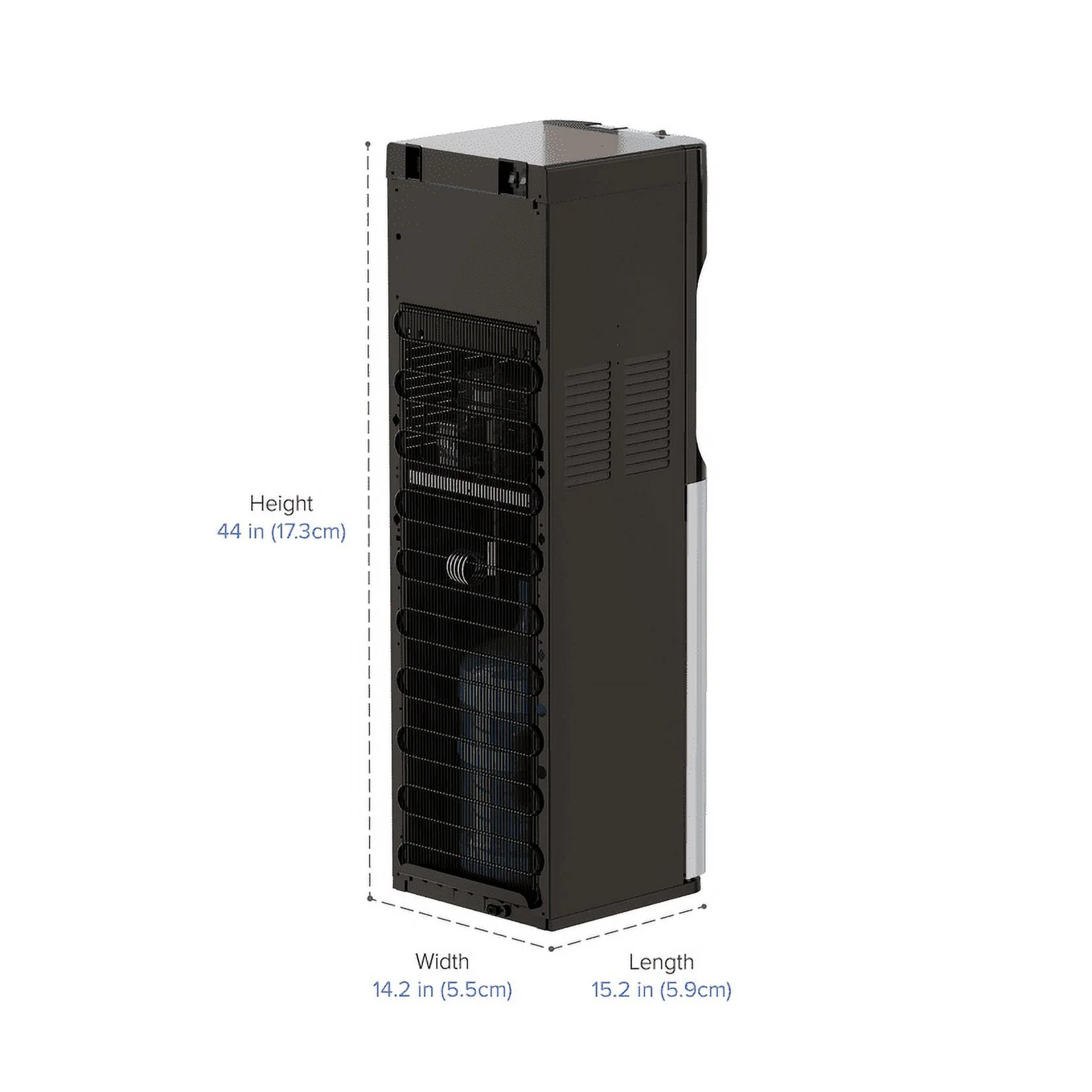 Brio Bottom Load Water Cooler Dispenser with Hot, Cold and Room Temperature Water, Height 41.4"