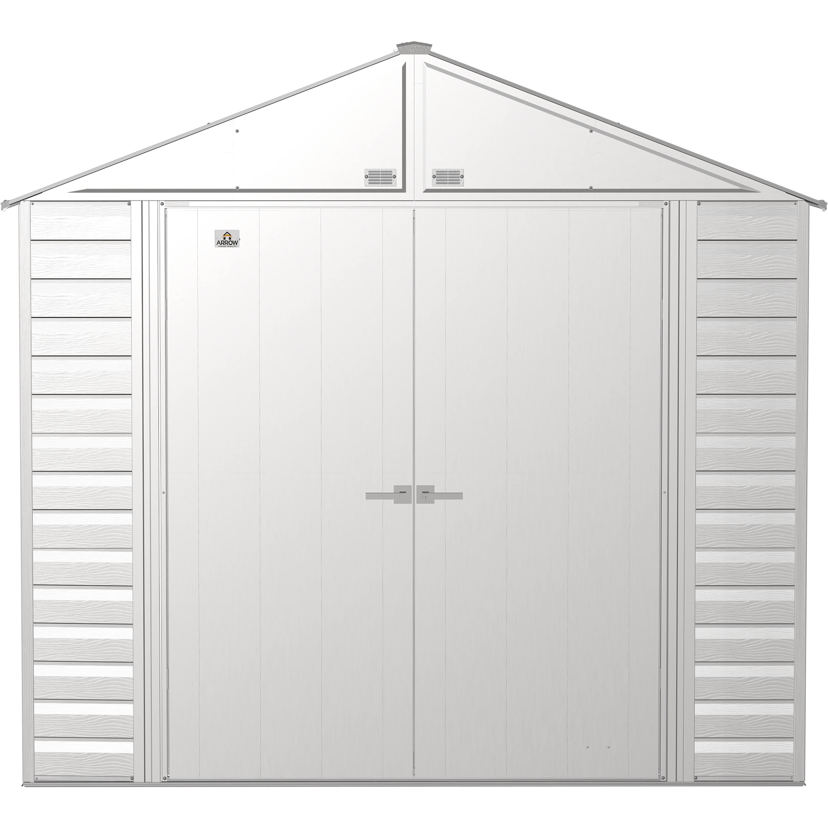 Arrow Select Steel Storage Shed, 8x8 Flute Grey